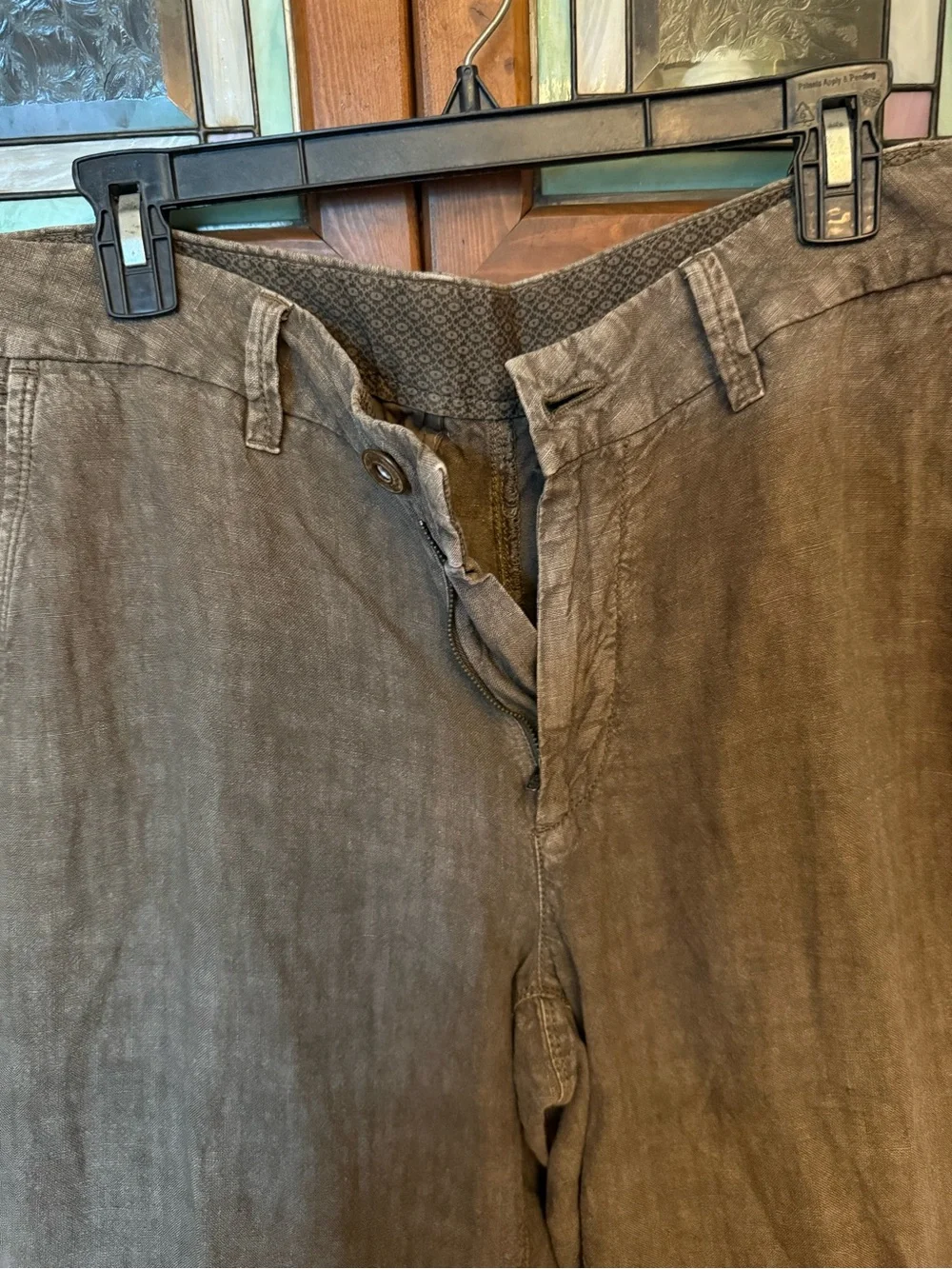 Men's Casual Linen-Blend Pants - Gray